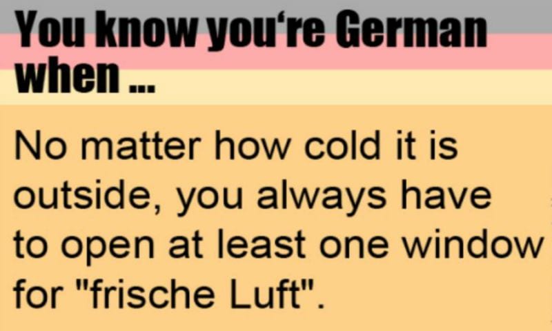 You're German-frische Luft-Fenster