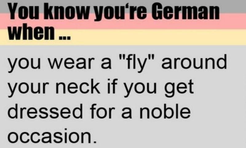 Youre German-Fliege-tragen