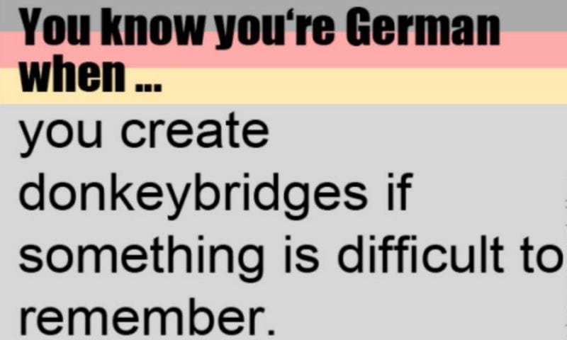 Youre German-Eselsbrücke