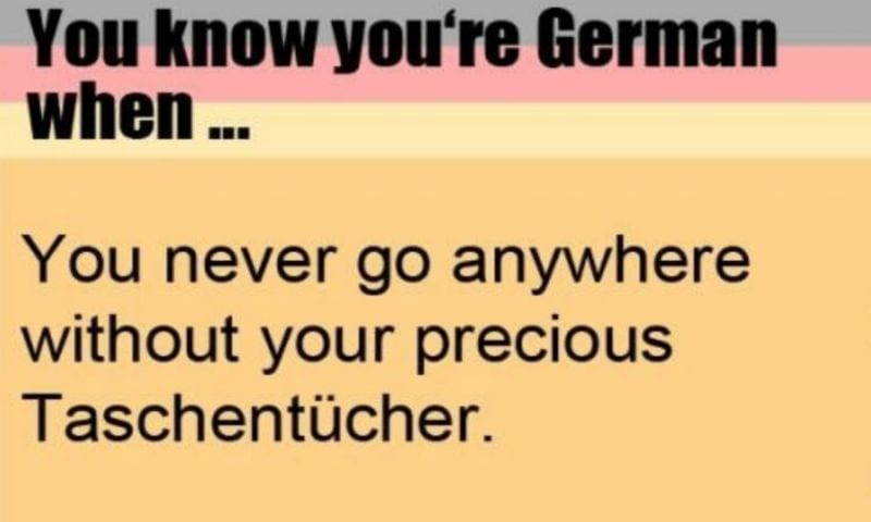 Youre German-Taschentücher
